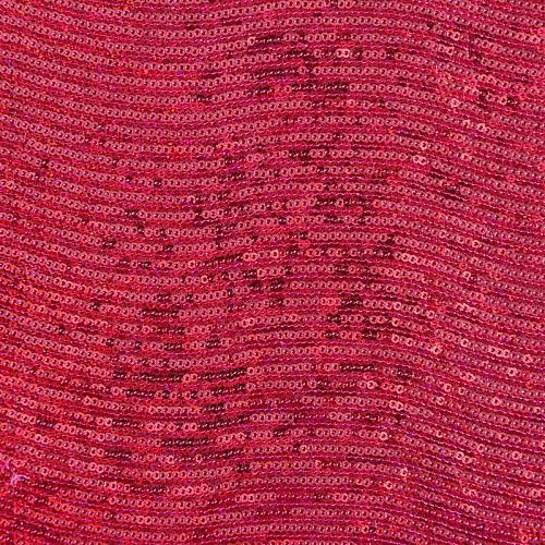 Ткань с пайетками 055-03057 розовато-малиновый однотонный