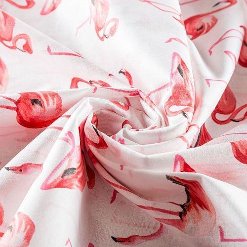 Перкаль 007-03509 белый принтованный