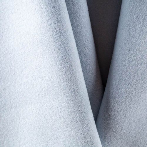 Ткань пальтовая К25-102 серо-голубой однотонный