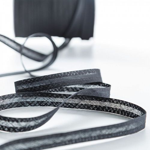 Косая бейка Gamma 15 мм хлопок GK-15C-081 черный