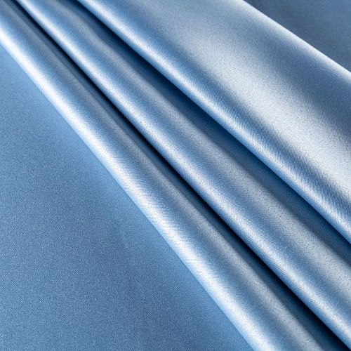 Ткань портьерная блэкаут h-290 см 10-02-00503 голубой однотонный