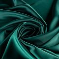 Креп-сатин К33-844 темно-зеленый однотонный