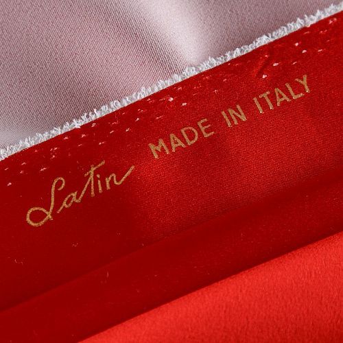 Атлас ватуссо Versace 001-16453 темно-красный однотонный