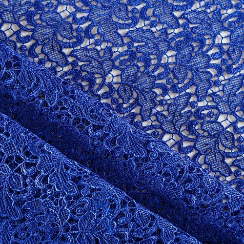 Гипюр-макраме К12-960 васильковый