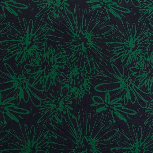 Батист 003-16108 черный принтованный