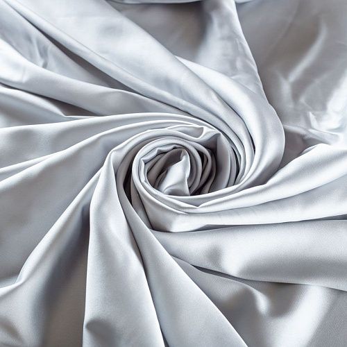 Шелк синтетический 065-01975 светло-серый однотонный