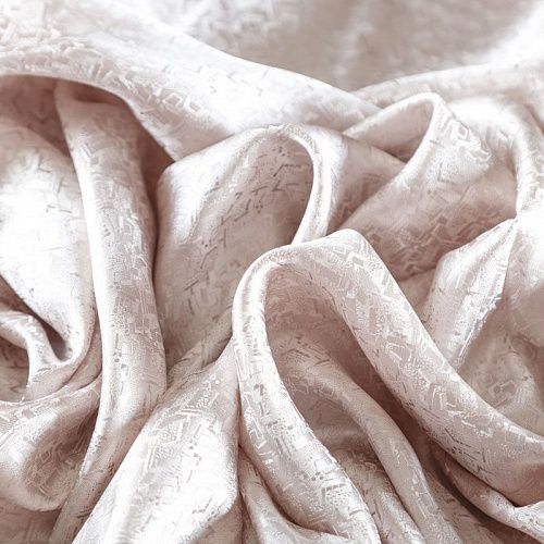 Шелк натуральный К29-319 жемчужный жаккардовый