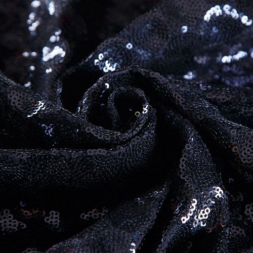 Пайетки на трикотаже Fabiana Filippi 055-16520 черный