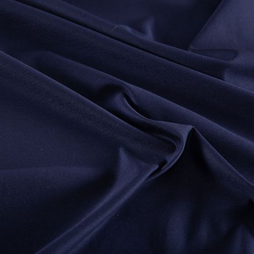 Трикотаж 056-20376 темно-синий однотонный