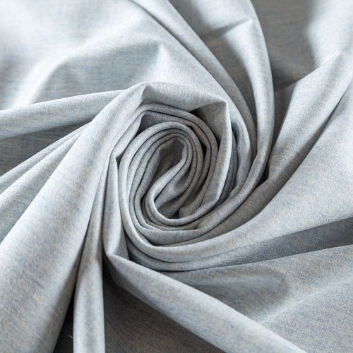 Ткань костюмная 025-09667 молочно-голубой меланж