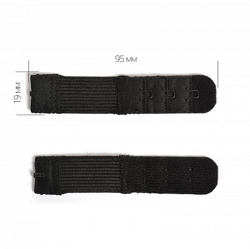 Удлинитель для бюстгальтера 1 крючок TBY 19 мм 29424 черный 