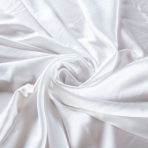 Шелк синтетический 065-01972 молочный однотонный