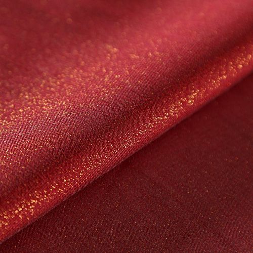 Шифон с напылением 068-09629 томатно-красный однотонный