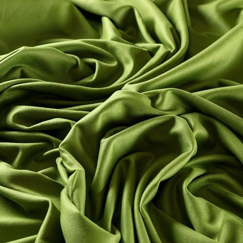 Ткань пальтовая 040-09484 зеленый однотонный