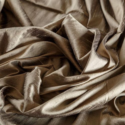 Дикий шелк 016-04831 серо-бежевый однотонный