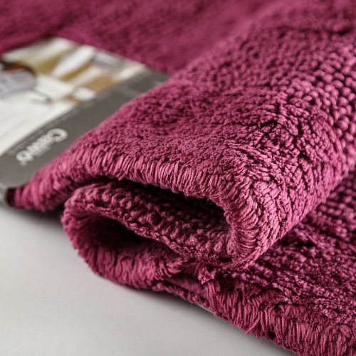 Коврик для ванной комнаты 60х60 см CAWO UNI 1000-815 сливовый