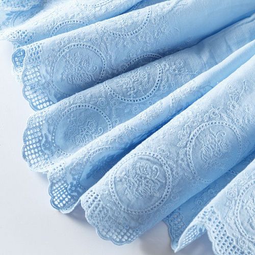 Шитье 067-08156 голубой однотонный