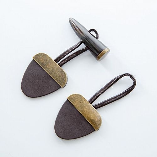 Застежка клевант TBY 170х43 мм 17040 темно-коричнеый/ бронза