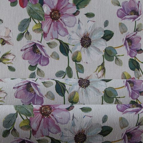 Ткань портьерная H-280 см 19-02-15864 белый принтованный