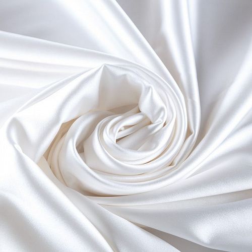 Сатин стрейч 001-09750 белый однотонный