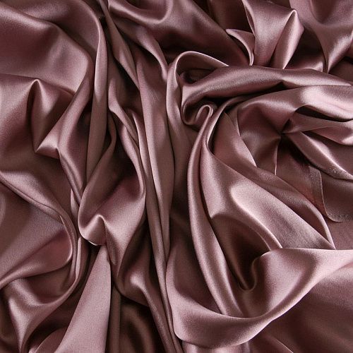 Шелк натуральный стрейч 064-11949 розовый антик однотонный