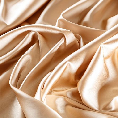 Сатин стрейч 001-07047 телесный однотонный
