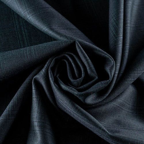 Ткань костюмная К32-057 серо-синий клетка