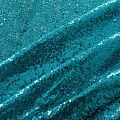 Пайетки на сетке 055-02829 темно-бирюзовый однотонный
