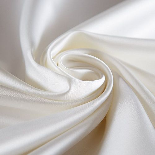 Сатин стрейч Dolce&Gabbana 001-16454 айвори однотонный