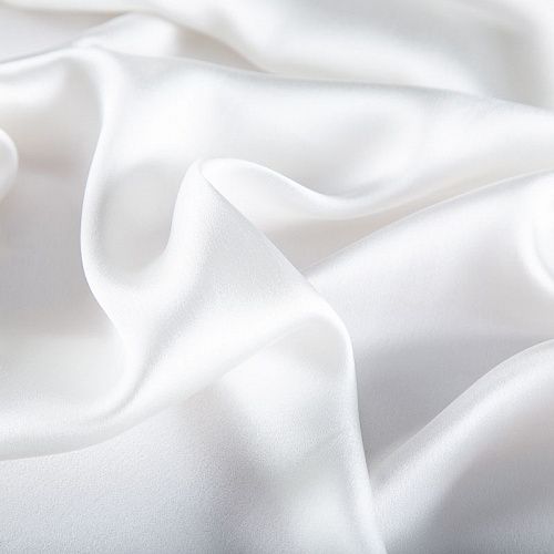 Креп кади стрейч 026-20120 молочный однотонный