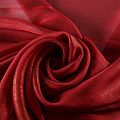 Шифон с напылением 068-09629 томатно-красный однотонный
