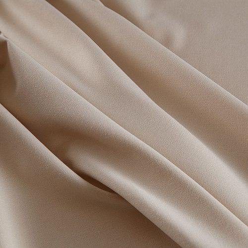 Ткань костюмная стрейч 025-17239 экрю однотонный