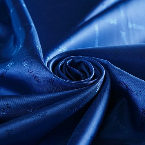 Ткань подкладочная 045-15044 синий жаккардовый