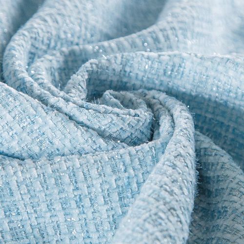 Твид шанель 052-15487 разбеленный тиффани