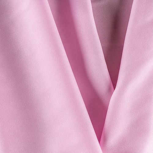 Крепдешин натуральный К36-262 розовый однотонный