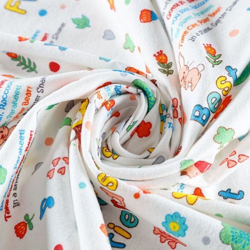 Фланель 060-08260 белый принтованный