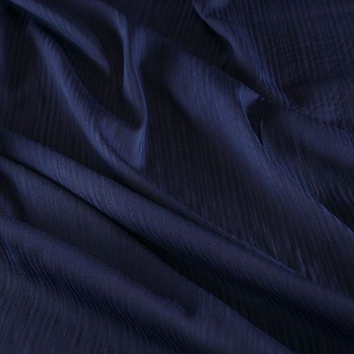 Ткань плательно-рубашечная 049-17569 темно-синий однотонный