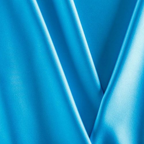 Сатин стрейч 001-07130 небесно-голубой однотонный