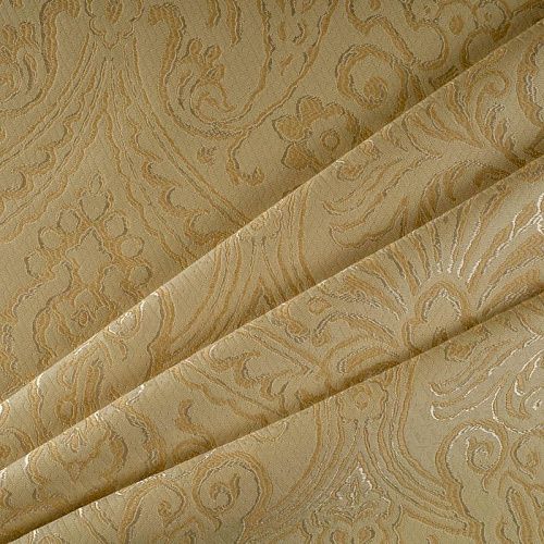 Ткань портьерная жаккард Т274-02-51 золото антик