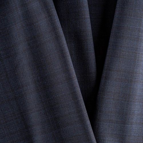 Ткань костюмная К32-101 сине-коричневый клетка