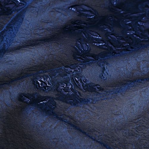 Органза с 3D узором Blumarine 039-19135 сапфировый