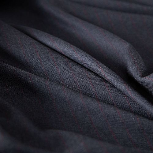 Ткань костюмная 025-19969 графит полоска