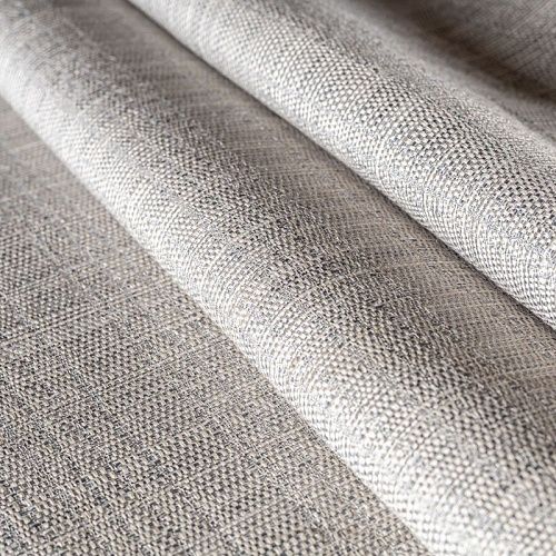 Ткань портьерная лен h-300 см 05-02-00330 серо-голубой однотонный