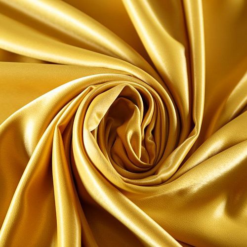 Сатин 001-06644 золотисто-желтый однотонный