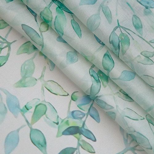 Шифон 068-17377 белый принтованный