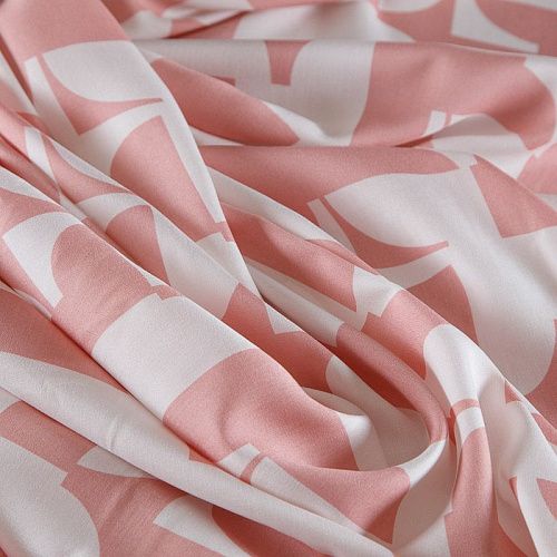 Штапель 069-17429 белый принтованный