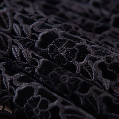 Бархат-макраме 002-19609 черный