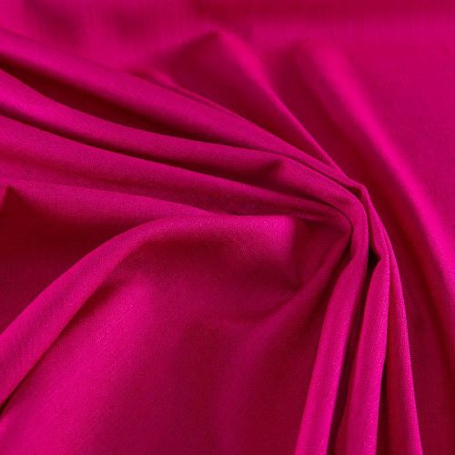 Лен смесовый 035-19889 фуксия однотонный