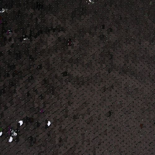 Пайетки на сетке 055-12106 черный однотонный