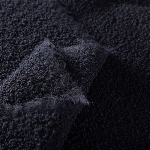 Букле шерстяное 006-19804 черный однотонный
